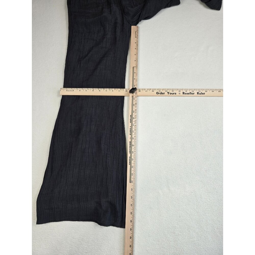 Wonderly Womens Grey High Rise Wide-Leg Pull On Pants Size S Crinkle Comfy Cozy - Picture 4 of 6